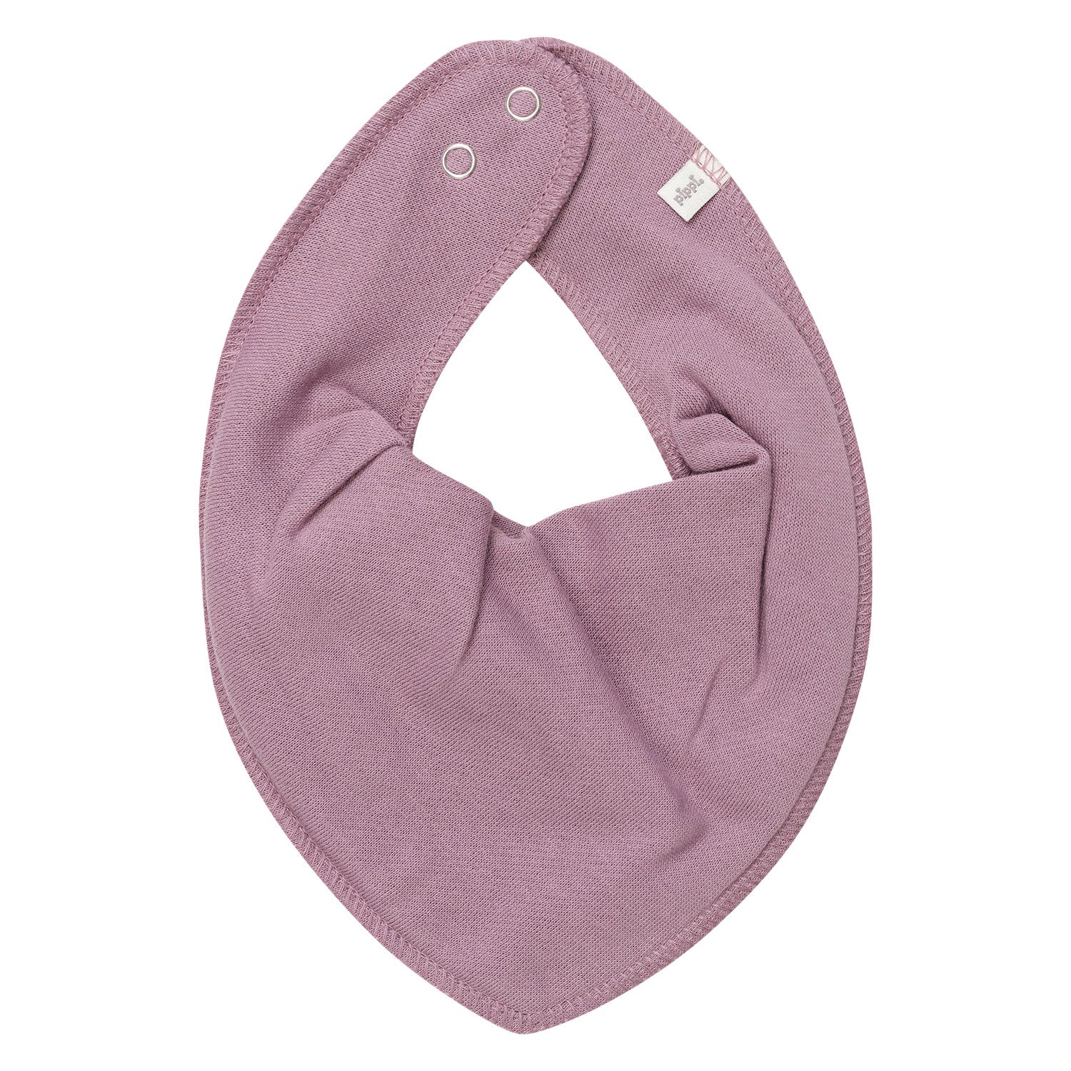 Dreieckstuch in Flieder mit Druckknopf – weiches Halstuch für Babys