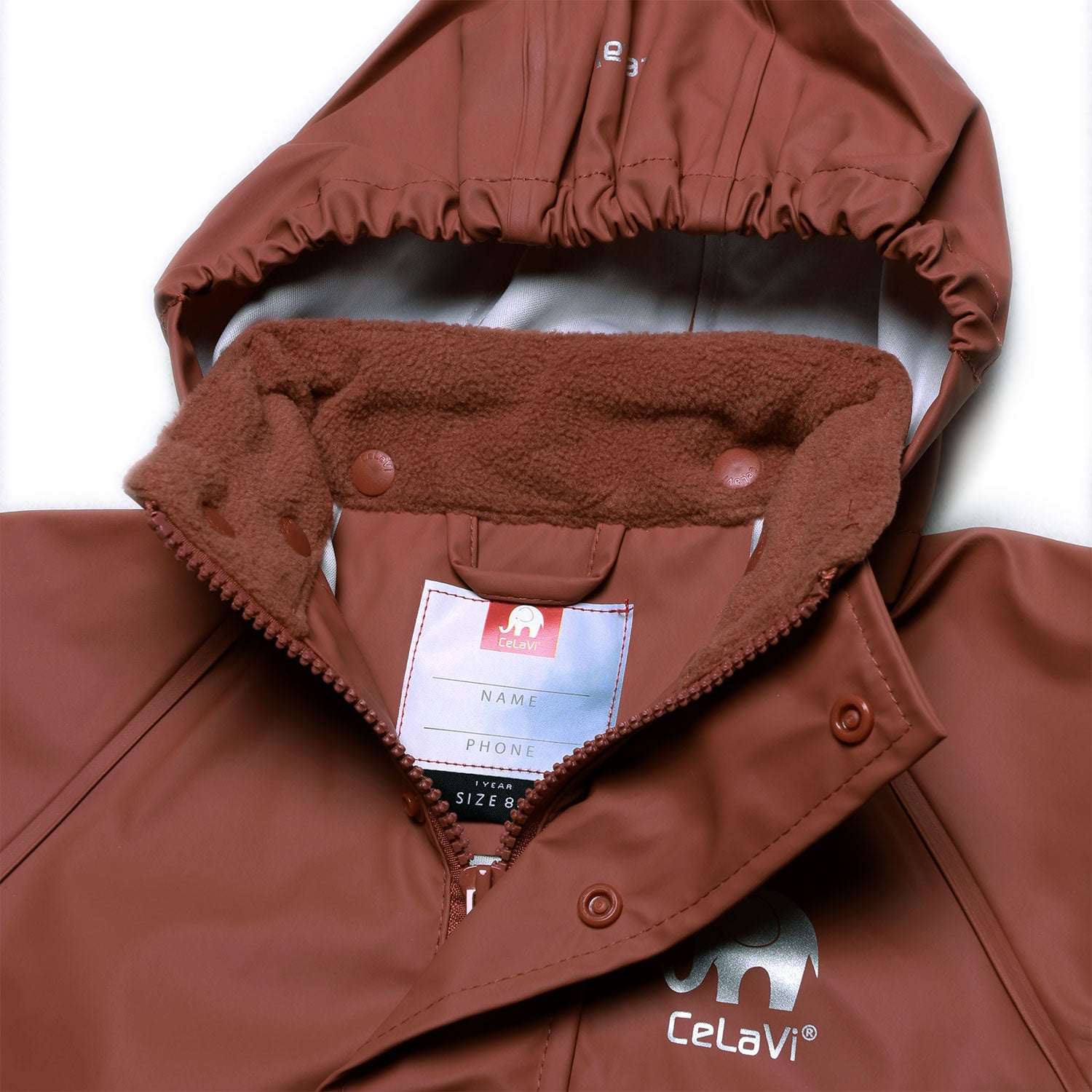 Regenjacke in Nougat