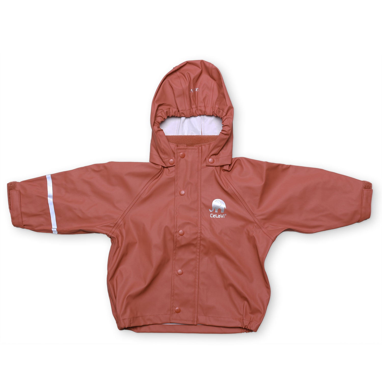 Regenjacke in Rostrot