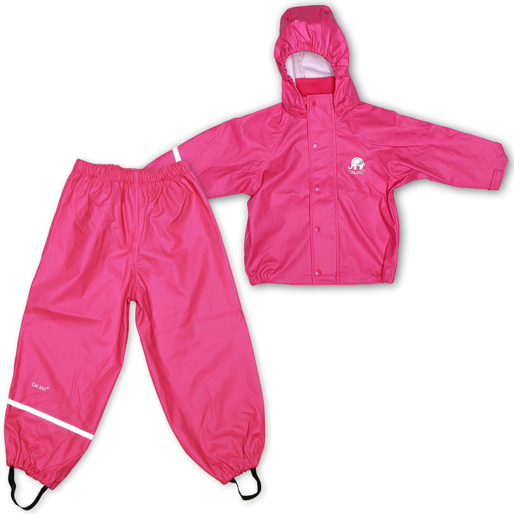 Regenanzug in Pink