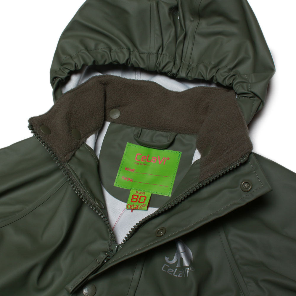 Regenjacke in Olivgrün