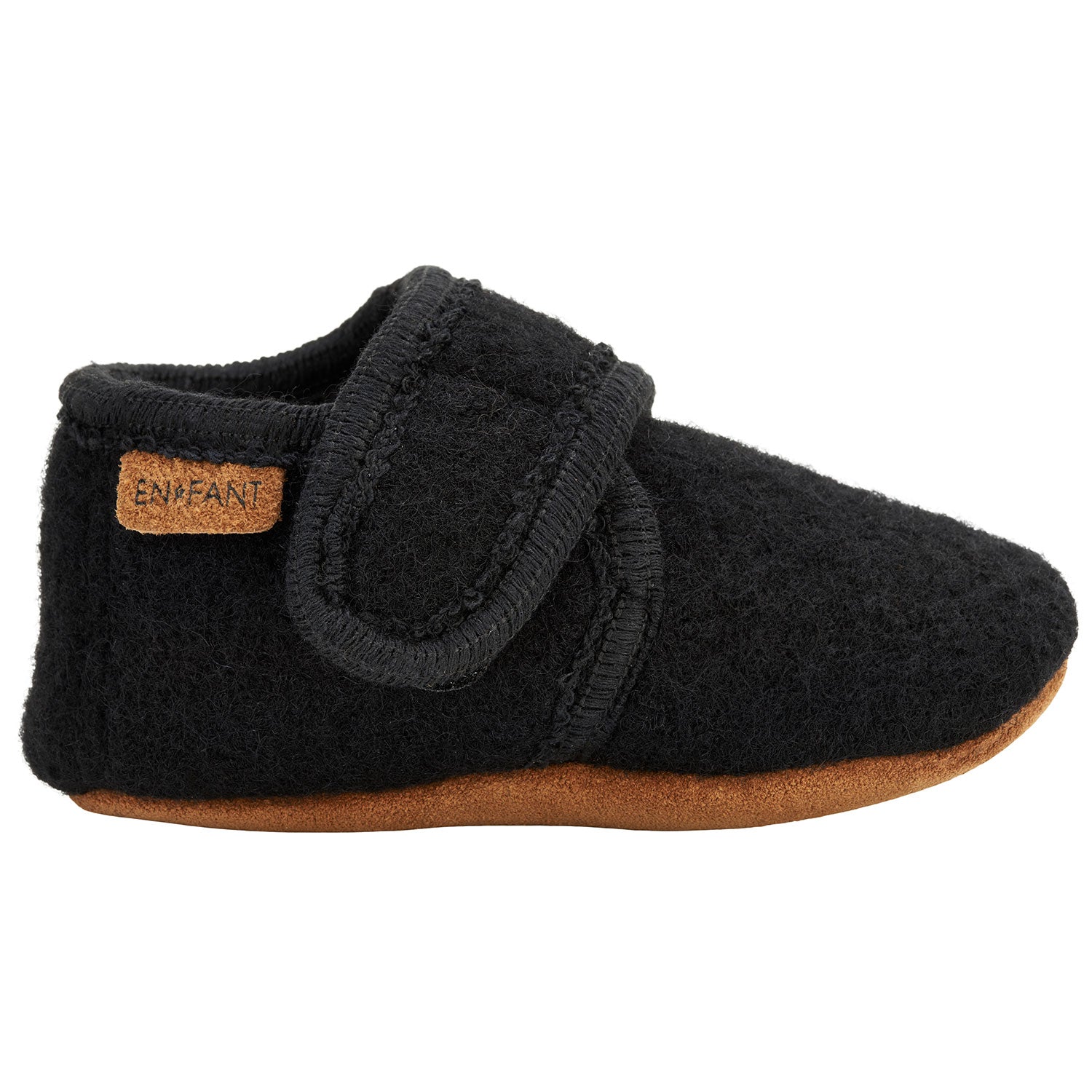Schwarze Baby Hausschuhe