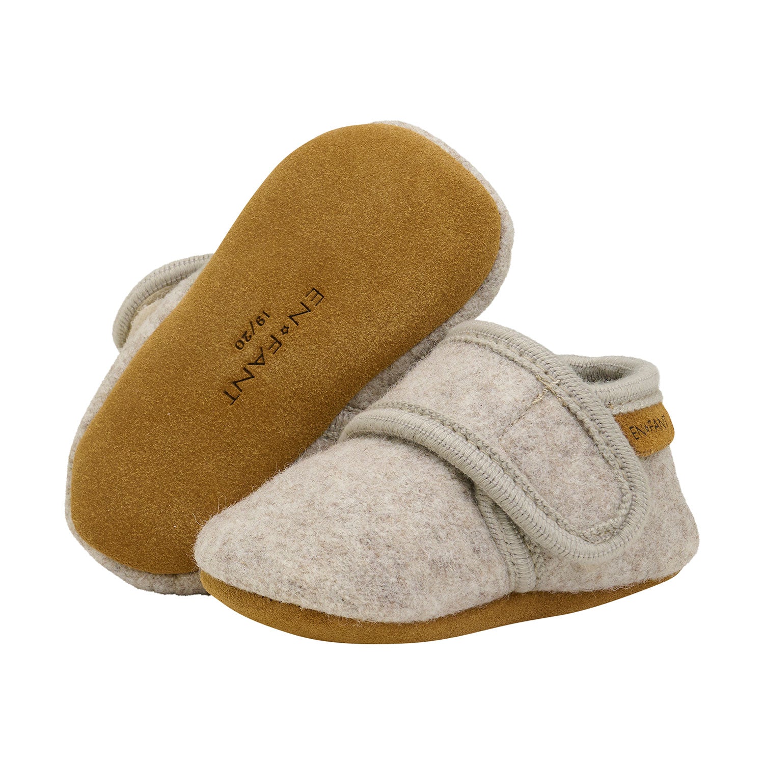 Beige Baby Hausschuhe