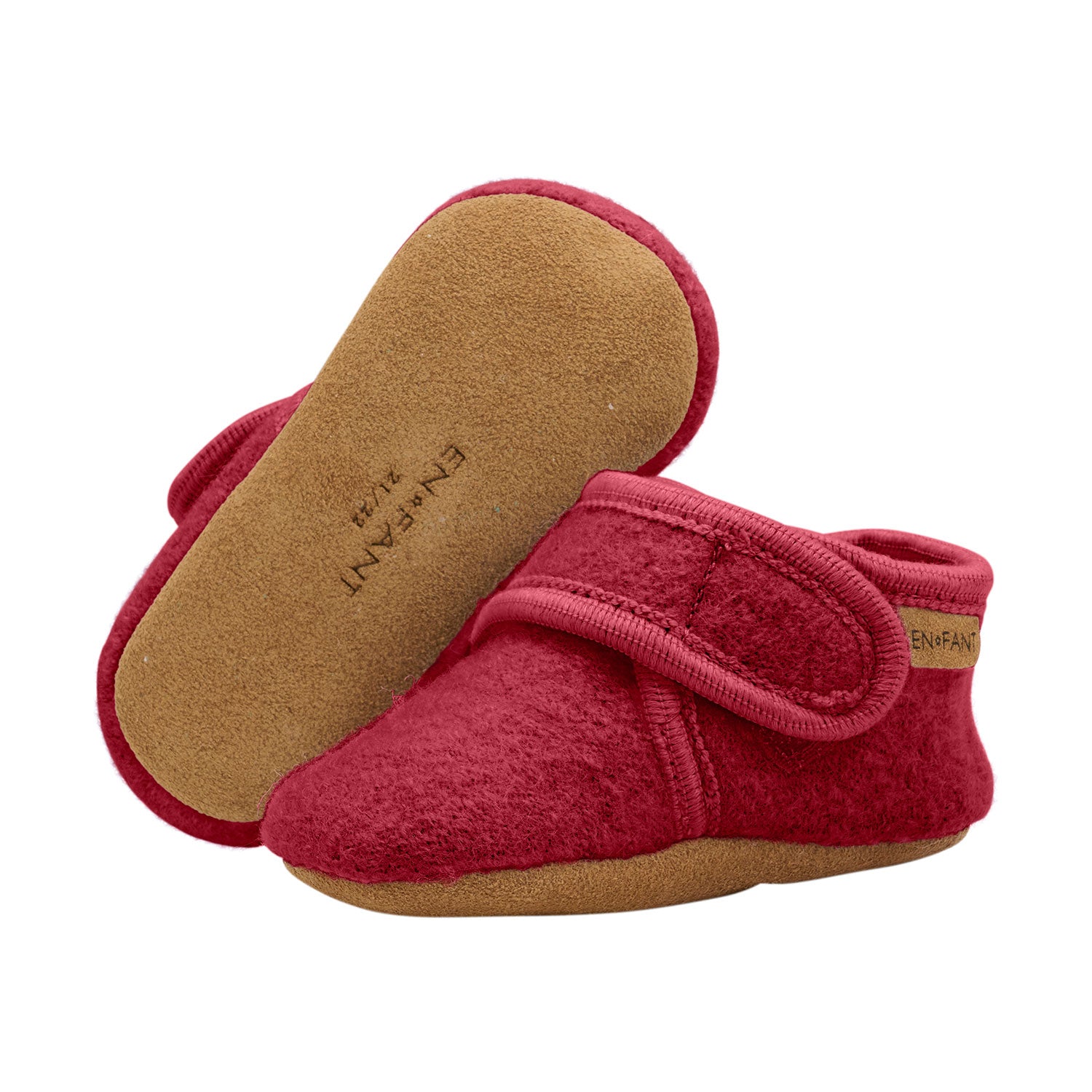 Rote Baby Hausschuhe