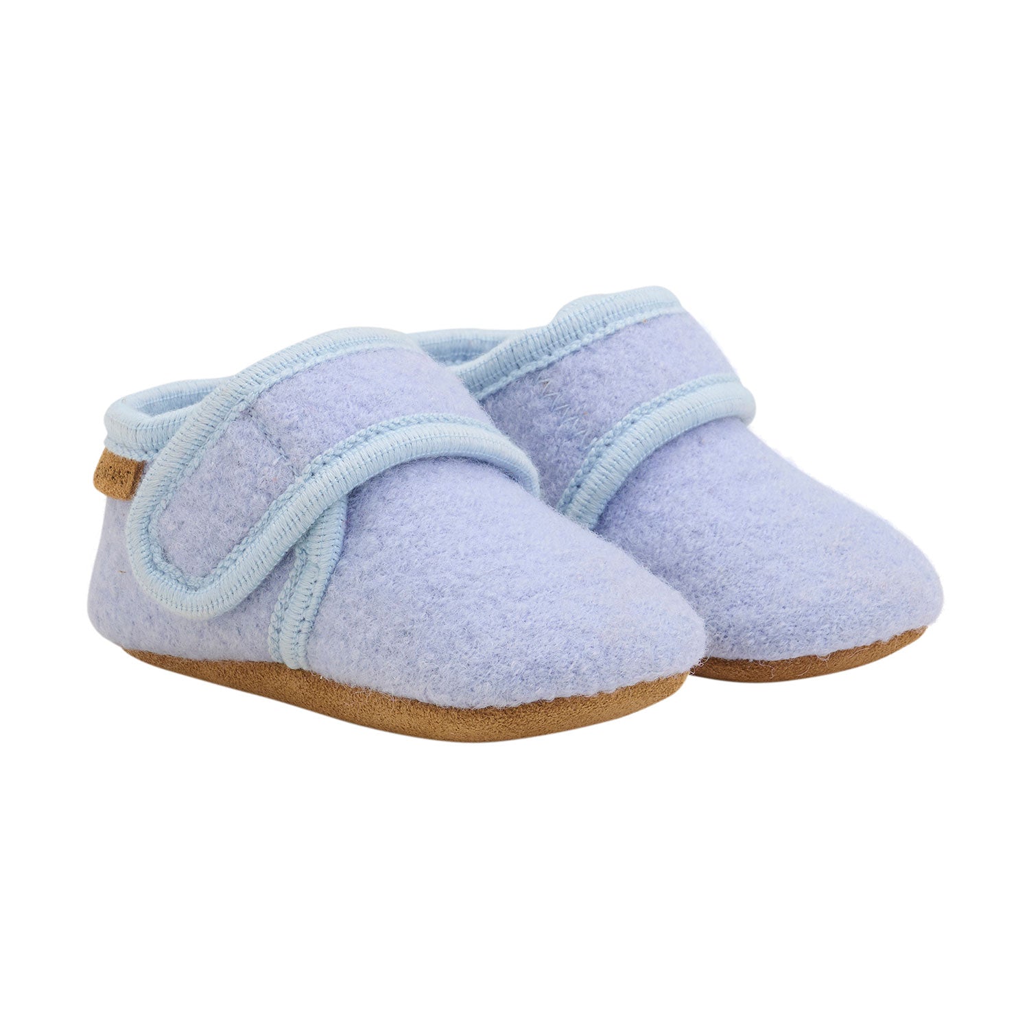 Hellblaue Baby Hausschuhe