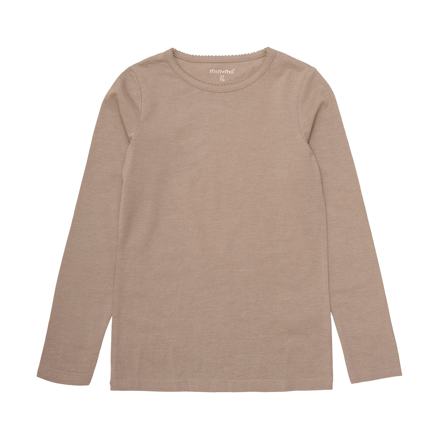 Langarm-Shirts beige